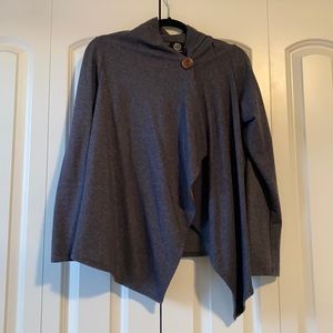 Heathered blue cardigan